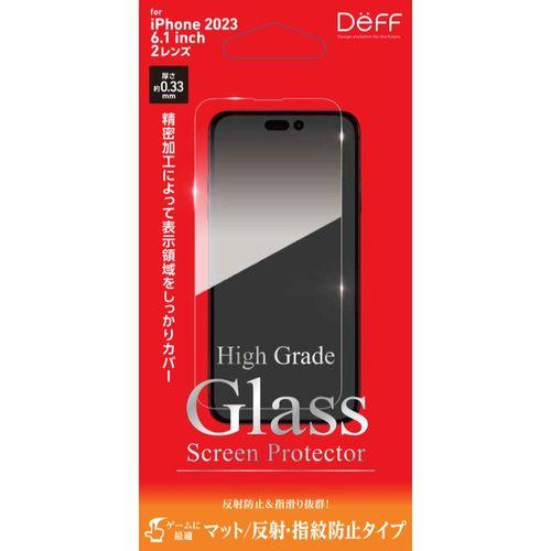 ディーフサウンド(DeffSound) iPhone 15 High Grade Glass Screen Protector マット