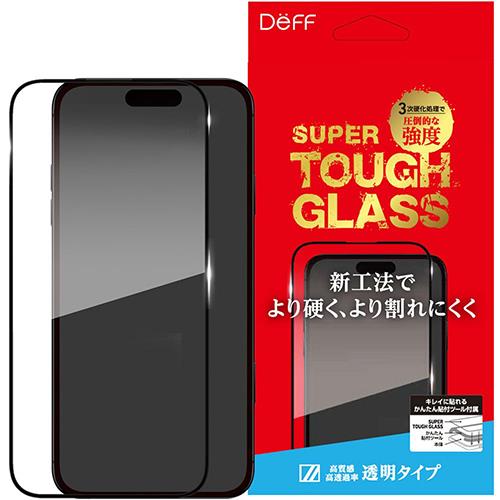 ディーフサウンド(DeffSound) DGIP24LG3SF SUPER TOUGH GLASS for iPhone16Plus用 クリア