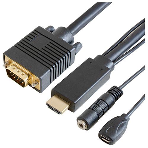 IODATA(アイ・オー・データ) GP-HDV15K-10 HDMI→VGAケーブル アナログ音声出力対応 1m