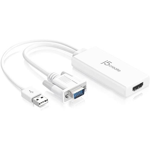 ジェイファイブ クリエイト JDA214 VGA + USB2.0 to HDMI変換アダプター