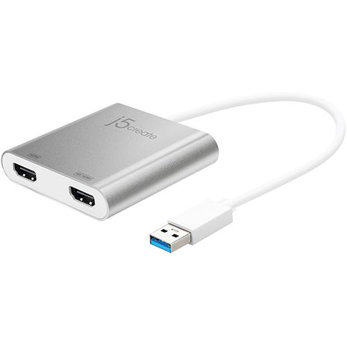 ジェイファイブ クリエイト JUA365 USB 3.0 to Dual HDMIディスプレイアダプター