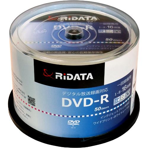 ライテック D-RCP16X.PW50RD D 録画 DVD-R 4.7GB 一回(追記) 録画 プリンタブル 16倍速 50枚