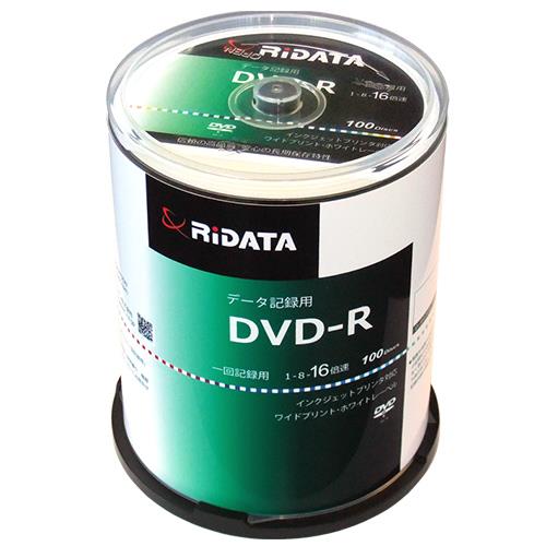 ライテック D-R47GB.PW100RD C データ用 DVD-R 4.7GB 一回記録 プリンタブル 16倍速 100枚