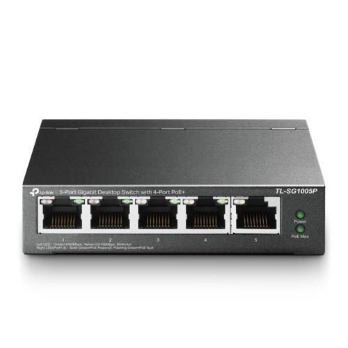TP-Link(ティーピーリンク) TL-SG1005P JP 5ポート ギガビット スイッチングハブ（4 PoE+ポート搭載）