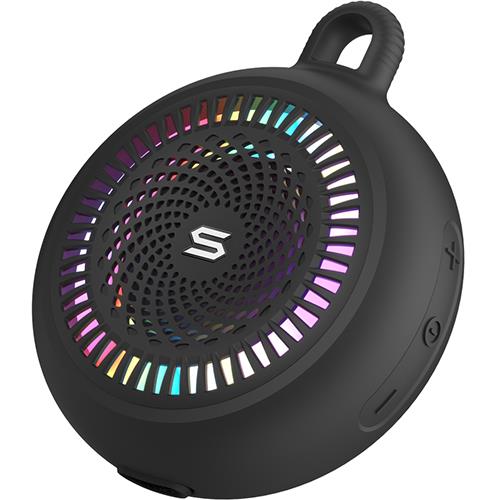 SOUL SS89BK(ブラック) S-STORM JOY ポータブルワイヤレススピーカー Bluetooth 5.3 マルチカラーLED内蔵 IPX6相当の防水性能