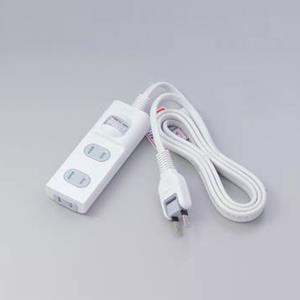 エルパ(ELPA) 扉付タップ 集中スイッチ付 3個口 1m WBS-T3010B-W ホワイト