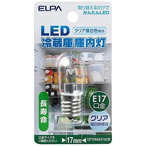 エルパ(ELPA) LDT1CN-G-E17-G135 クリア昼白色 LED冷蔵庫庫内灯 E17 クリア昼白色