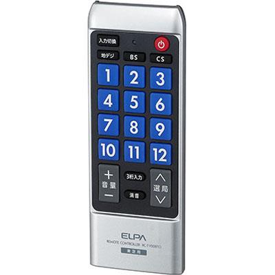 エルパ RC-TV008TO 地デジテレビ かんたんリモコン 東芝 レグザ用