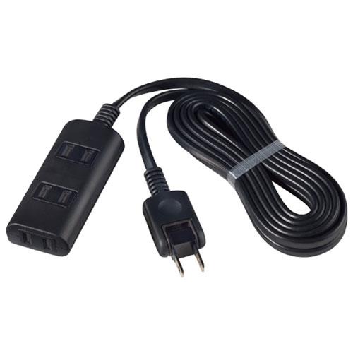 エルパ(ELPA) WBT-N3010B-BK(ブラック) 扉付タップラン 3個口(上挿し2･横挿し1) 1m