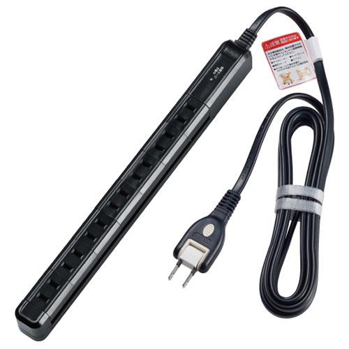 エルパ(ELPA) WBS-SL702SB-BK(ブラック) スリム回転タップ 7個口(上挿し) 2m