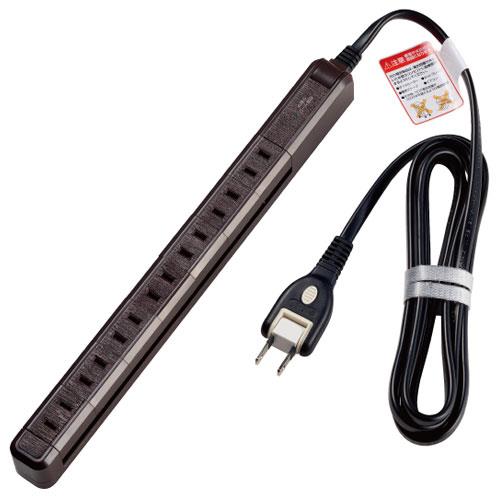 エルパ(ELPA) WBS-SL702SB-WD 木目 スリム回転タップ 7個口 上挿し 2m