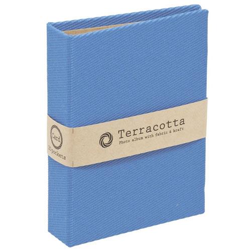 ナカバヤシ TER-CK1P-70-B(ブルー) テラコッタ ポケットアルバム チェキ1段20枚