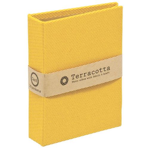 ナカバヤシ TER-CK1P-70-Y(イエロー) テラコッタ ポケットアルバム チェキ1段20枚