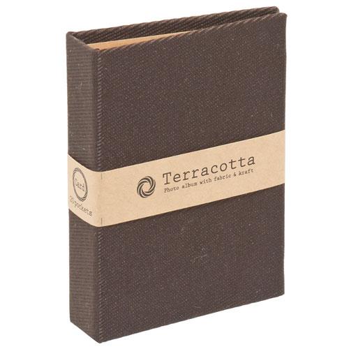 ナカバヤシ TER-CK1P-70-BR(ブラウン) テラコッタ ポケットアルバム チェキ1段20枚