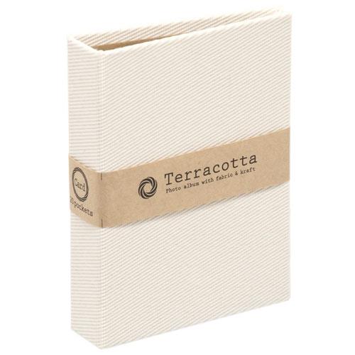 ナカバヤシ TER-CK1P-70-W(ホワイト) テラコッタ ポケットアルバム チェキ1段20枚