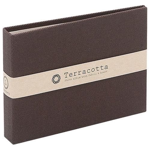 ナカバヤシ TER-CK2P-90-BR(ブラウン) テラコッタ ポケットアルバム チェキ2段40枚