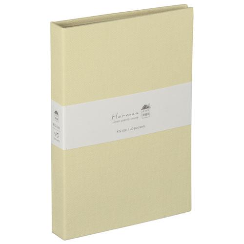 ナカバヤシ A-HRKP-201-Y(イエロー) ハルマー ポケットアルバム KG判1段タテ40枚 アルバム
