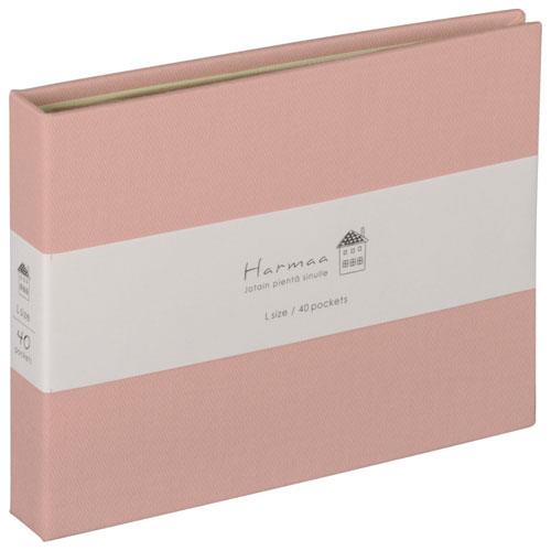 ナカバヤシ A-HRLP-101-P(ピンク) ハルマー ポケットアルバム L判1段ヨコ40枚 アルバム