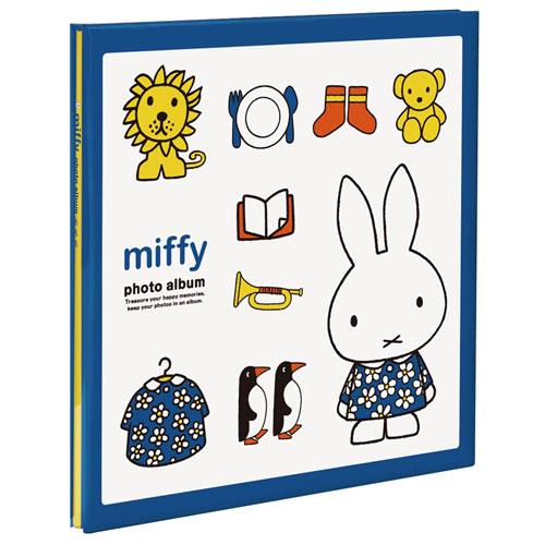 ナカバヤシ A-LF-1005 ミッフィー フヤスアルバム L フリー台紙 白