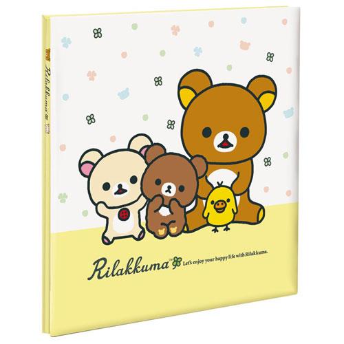 ナカバヤシ A-LF-1008 リラックマA柄 フヤスアルバム L フリー台紙 白