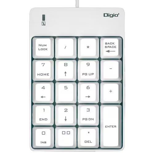 ナカバヤシ TNK-SU234W(ホワイト) USB有線テンキー