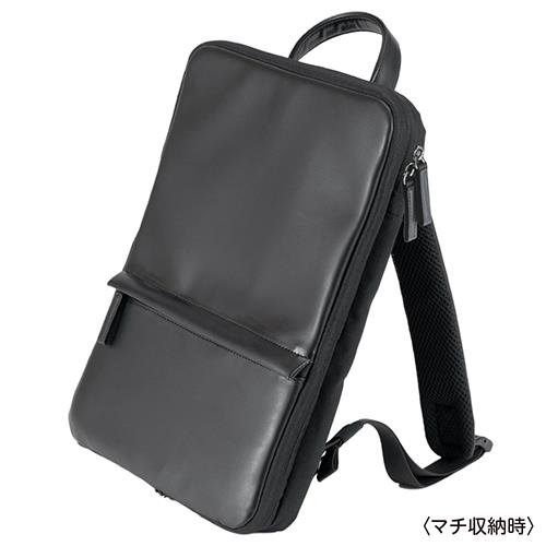 ナカバヤシ CB-282BK(ブラック) 厚みが変わるPCバックパック 14インチ