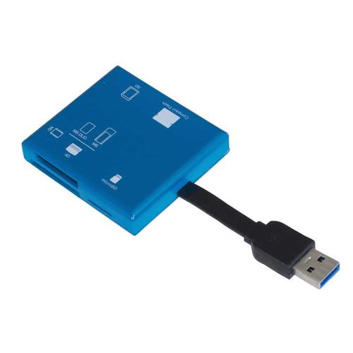 ナカバヤシ CRW-37M87BL(ブルー) USB3.2Gen1マルチカードリーダー・ライター