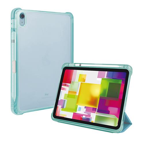 ナカバヤシ TBC-IP2202LBL ﾗｲﾄﾌﾞﾙｰ iPad10.9インチ 第10世代 2022年モデル 用 衝撃吸収ケース