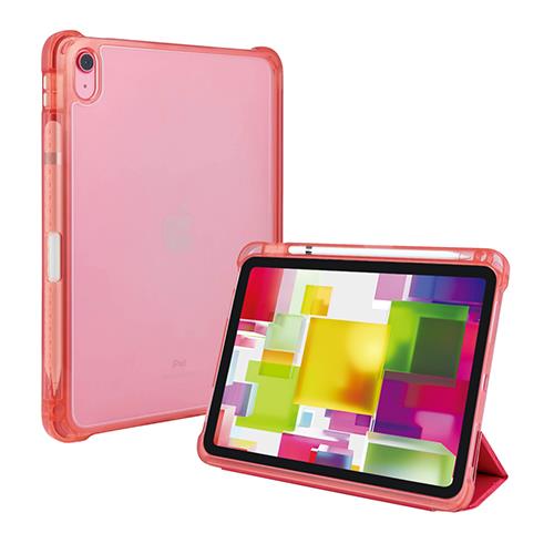 ナカバヤシ TBC-IP2202P ピンク iPad10.9インチ 第10世代 2022年モデル 用 衝撃吸収ケース