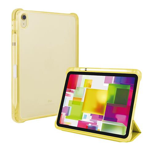 ナカバヤシ TBC-IP2202Y イエロー iPad10.9インチ 第10世代 2022年モデル 用 衝撃吸収ケース
