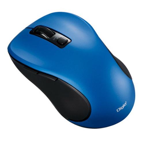 ナカバヤシ MUS-BKF215BL ブルー Bluetooth静音5ボタンBlueLEDマウス