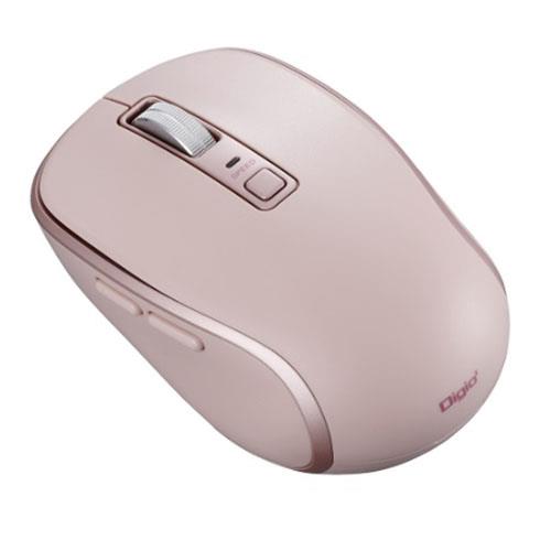 ナカバヤシ MUS-BKF217P(ピンク) Bluetooth静音5ボタンBlueLEDマウス