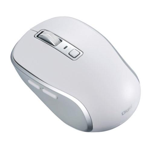 ナカバヤシ MUS-BKF217W(ホワイト) Bluetooth静音5ボタンBlueLEDマウス