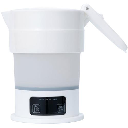 ミヨシ MBE-TK04/WH ホワイト 折りたためるケトル 600ml