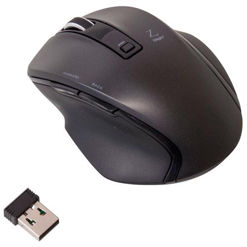 ナカバヤシ MUS-RKF119BK ブラック USB 小型無線5ボタンBlueLEDマウス