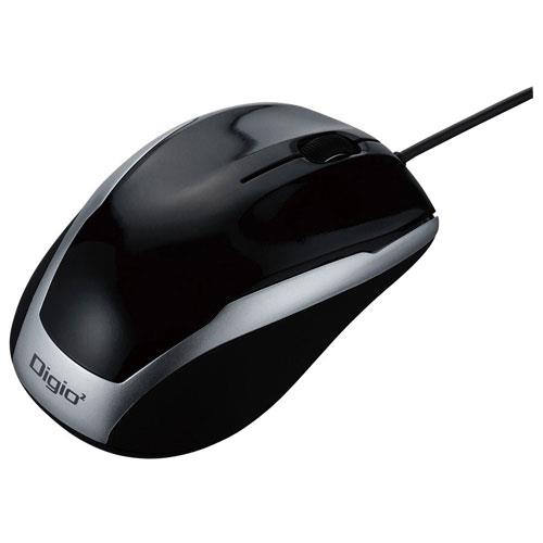 ナカバヤシ MUS-UKT115BK ブラック USB BlueLEDマウス 有線 3ボタン