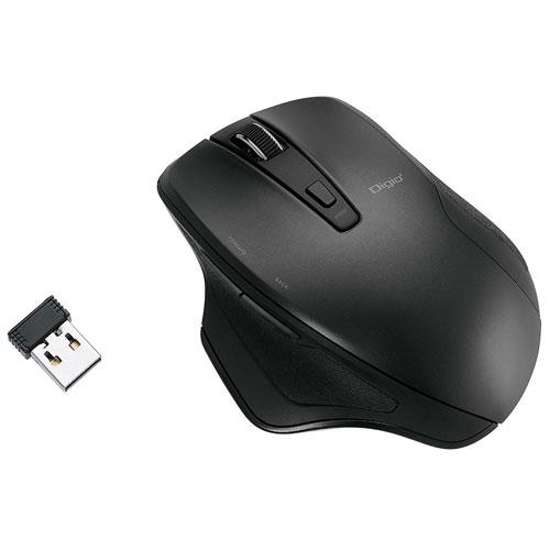 ナカバヤシ MUS-RKF155BK ブラック 無線静音5ボタンBlueLEDマウス