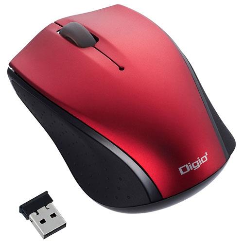 ナカバヤシ MUS-RKT160R(レッド) USB BlueLEDマウス 3ボタン