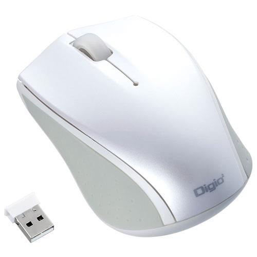 ナカバヤシ MUS-RKT160W(ホワイト) USB BlueLEDマウス 3ボタン