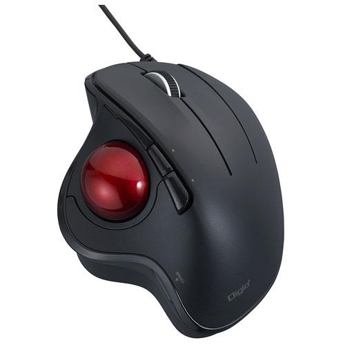 ナカバヤシ MUS-TUIF181BK(ブラック) 有線親指5ボタン光学式トラックボール