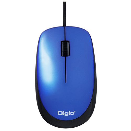 ナカバヤシ MUS-UKT114GBL(ブルー) 小型 有線 3ボタン光学式マウス