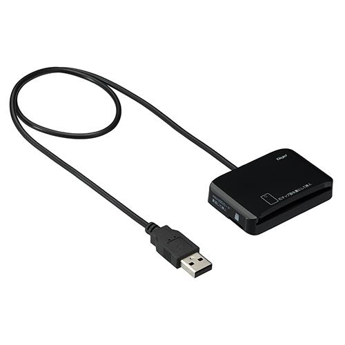 ナカバヤシ CRW-ICMSD77BK(ブラック) マイナンバーカード対応 micoroSDカードリーダー