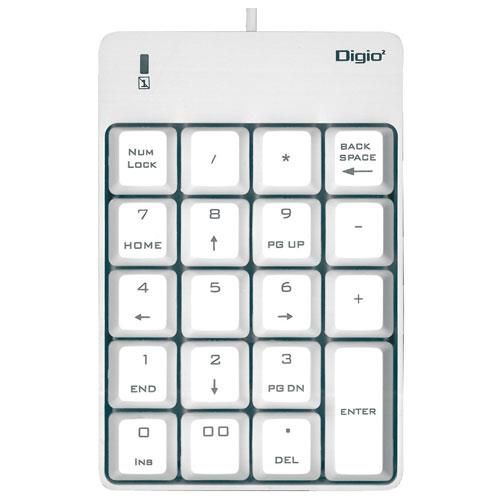 ナカバヤシ TNK-SU232W(ホワイト) シンプルUSBテンキーボード