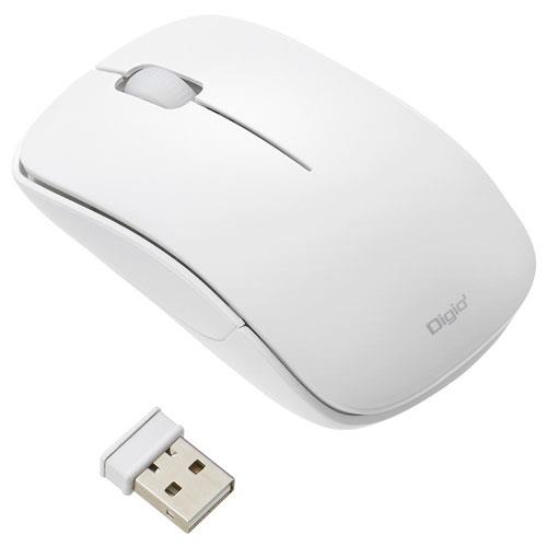 ナカバヤシ MUS-RKT186W(ホワイト) 無線3ボタンBlueLEDマウス