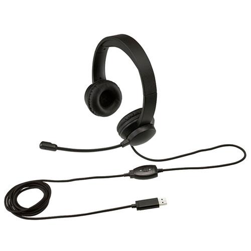 ナカバヤシ MHM-SU33BK(ブラック) USBヘッドセット