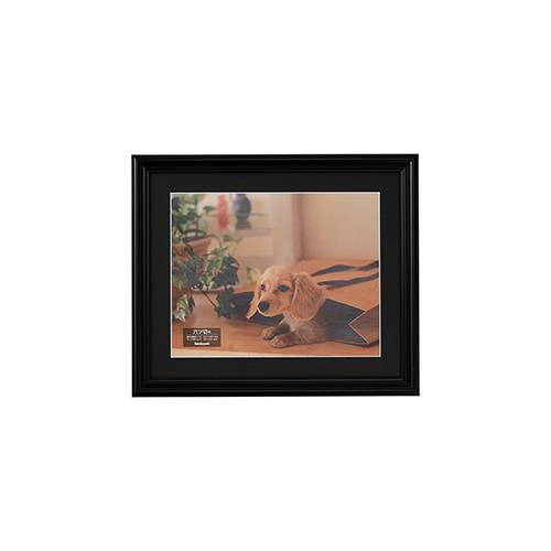 ナカバヤシ F-SP-108-D(ブラック) 樹脂製写真額 六ツ切