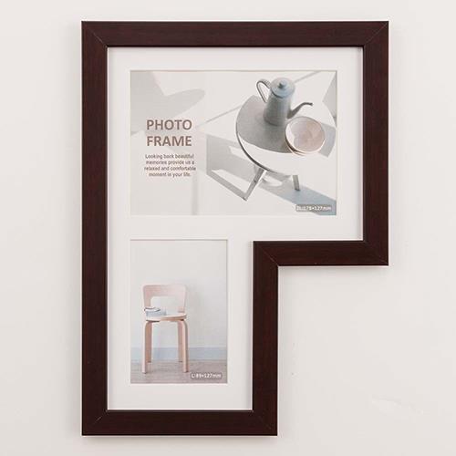 ナカバヤシ F-SP-115-BR(ブラウン) 多窓額 L型115 2窓