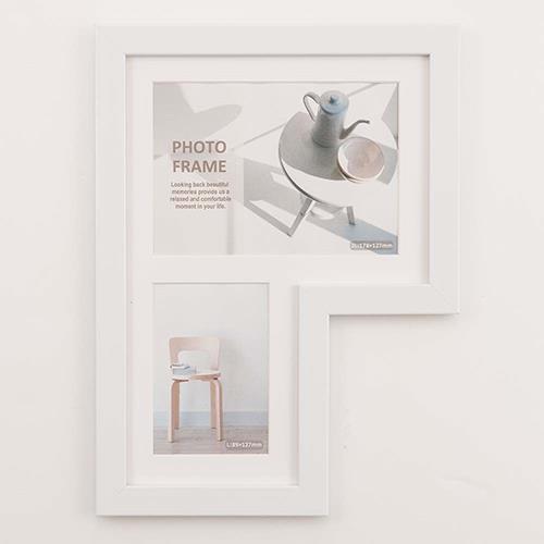 ナカバヤシ F-SP-115-W(ホワイト) 多窓額 L型115 2窓