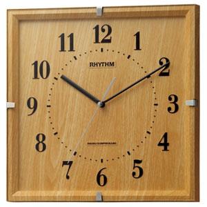 RHYTHM(リズム) 8MY502SR07 薄茶木目仕上 ライブリーエミリ 電波掛け時計