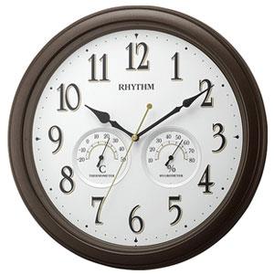 RHYTHM(リズム) 8MGA37SR06(茶メタリック色) オルロージュインフォートM37 クオーツ掛け時計